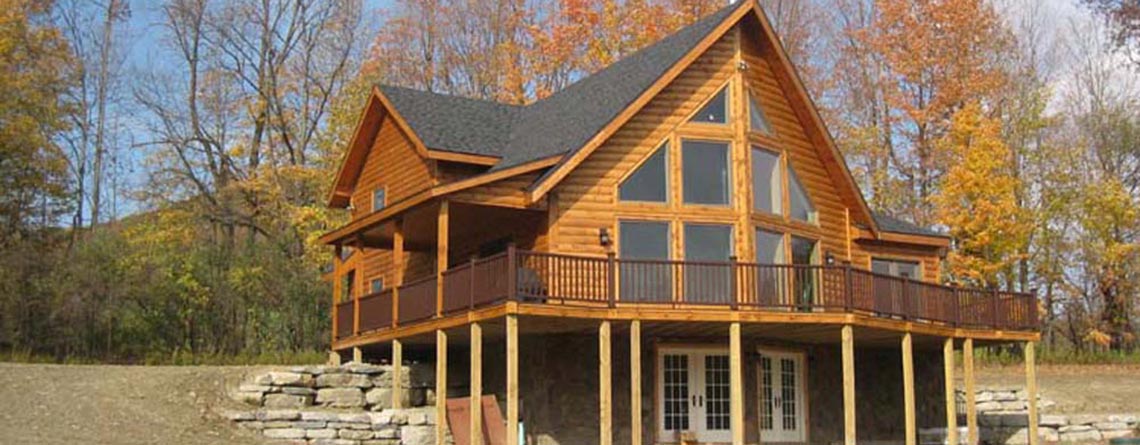 Salman Log Home Vermont